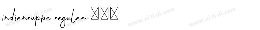 indianruppe regular字体转换
